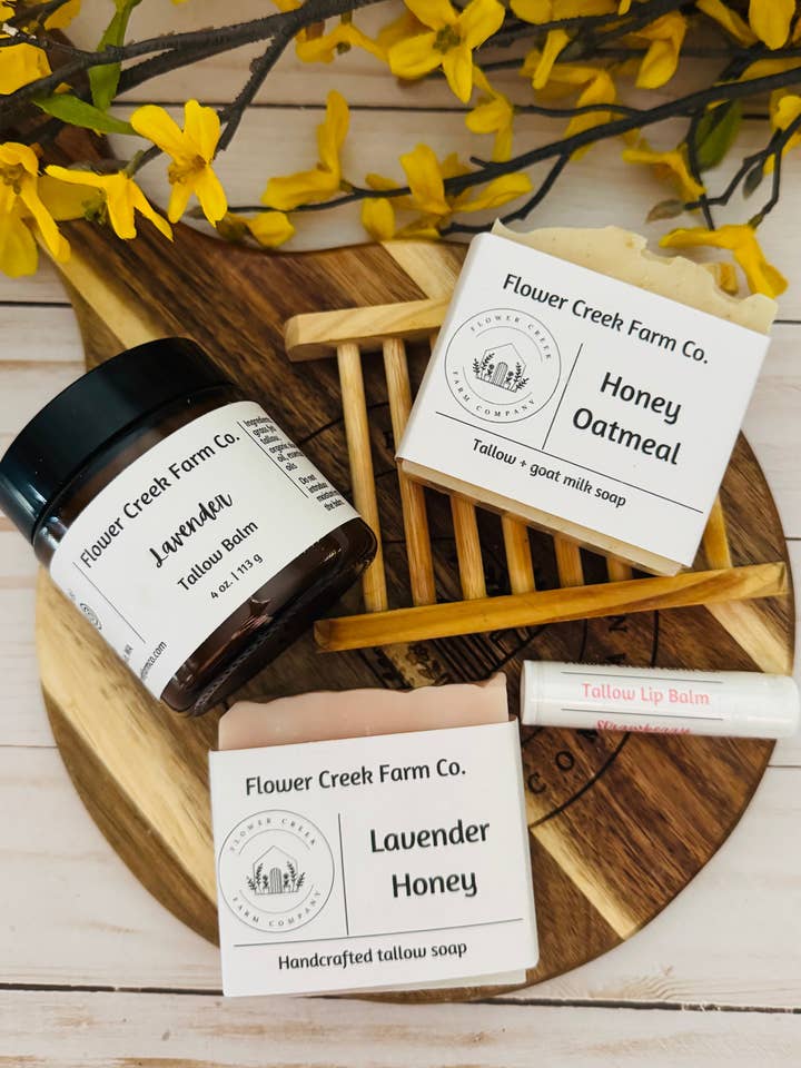 Tallow Gift Set for wholesale by Flower Creek Farm Co.