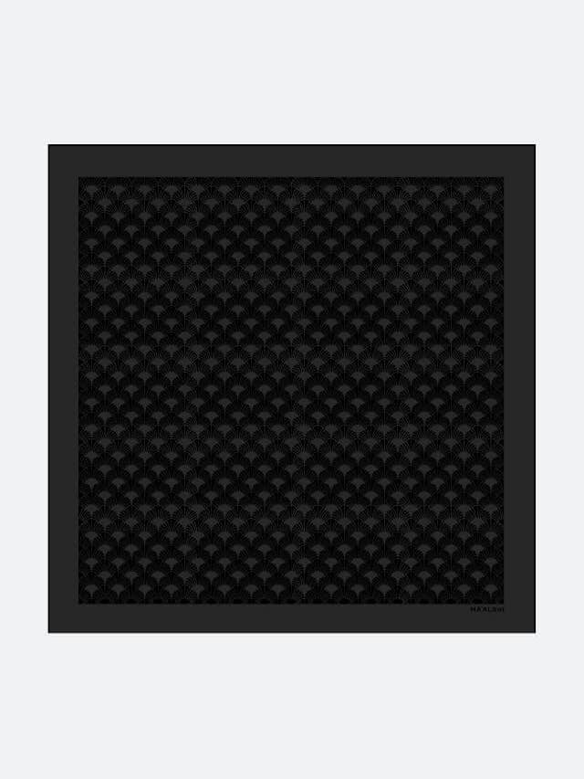Silk Scarf 90 Lā Black for wholesale by MA°ALAHI Manufaktur