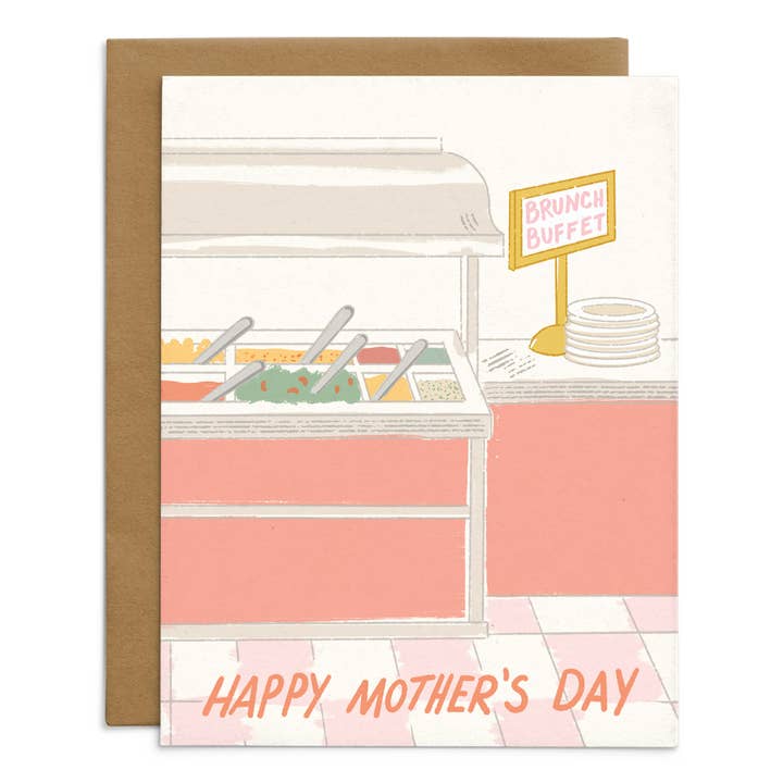 Mother's Day Buffet Card for wholesale by Starfangled Press