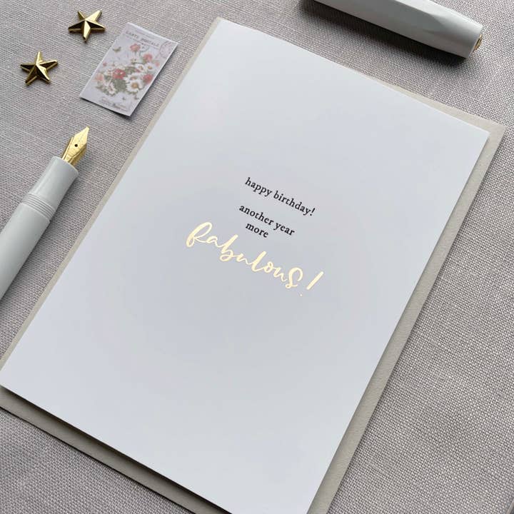 Another year more Fabulous for wholesale by Jen Roffe Lettering Studio