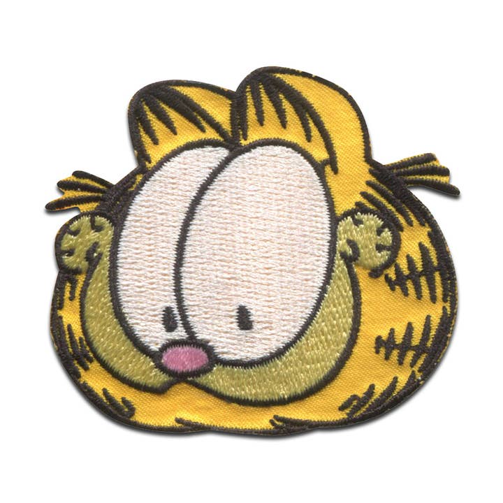 Patch Termocolante - Cabeça do Gato de Quadrinhos Garfield Bordado por atacado de Catch the Patch