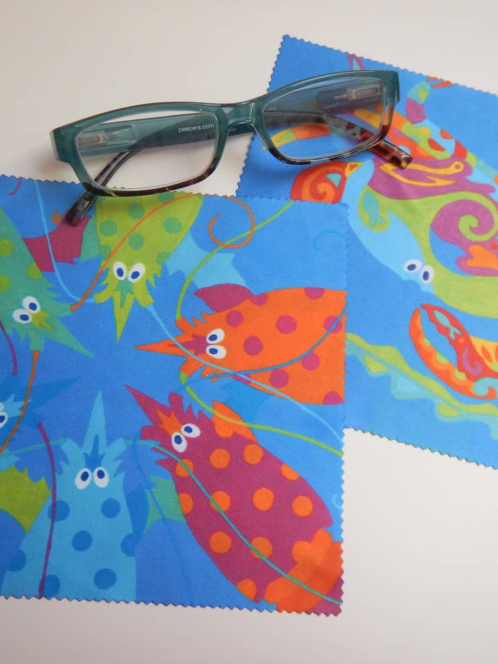 Lobster Party & Maori Crab - Microfiber Cloth for wholesale by Festive Fish