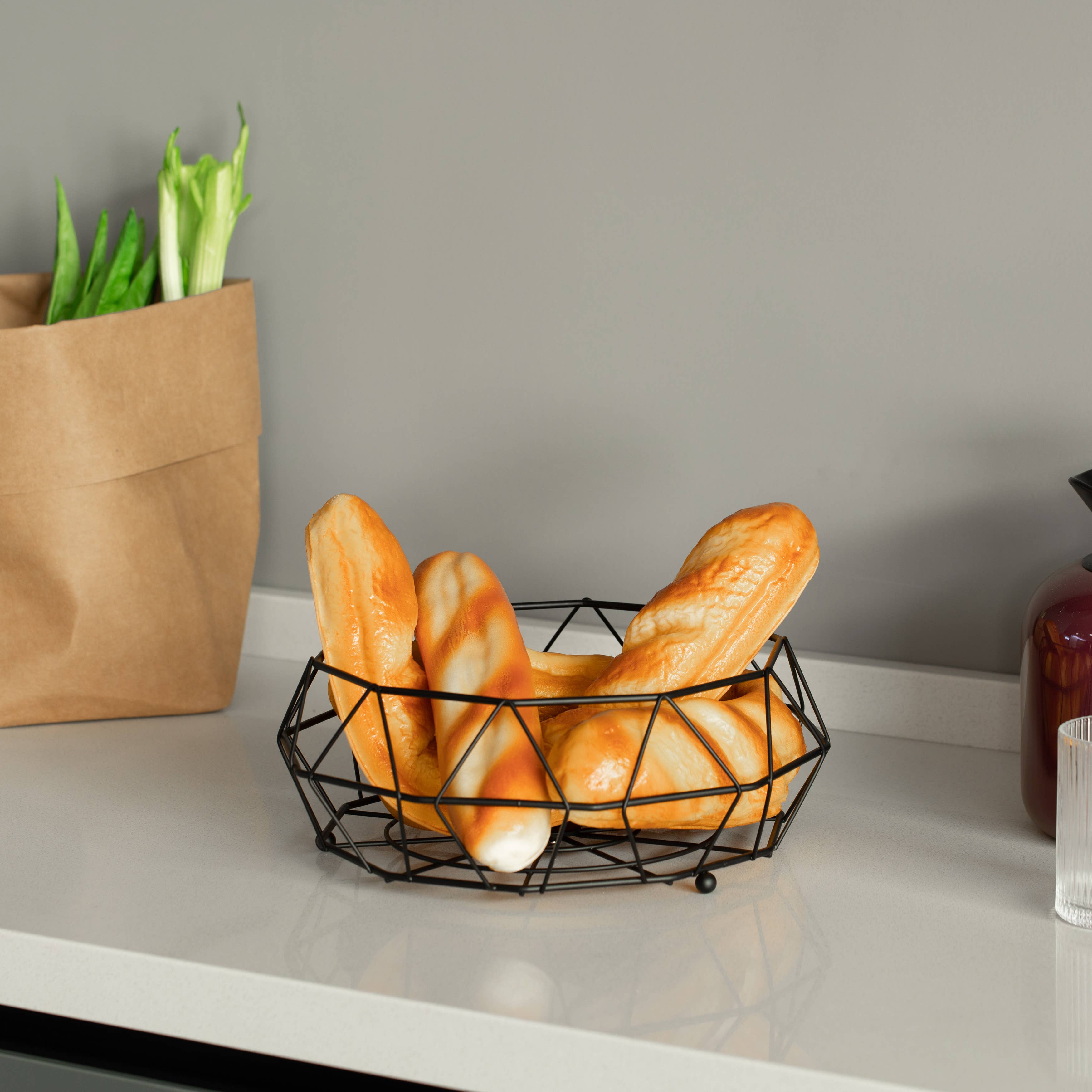 Quickway Imports - Wholesale Fruit Basket - 2 Tier Free Standing Countertop Fruit Basket for Kitchen2