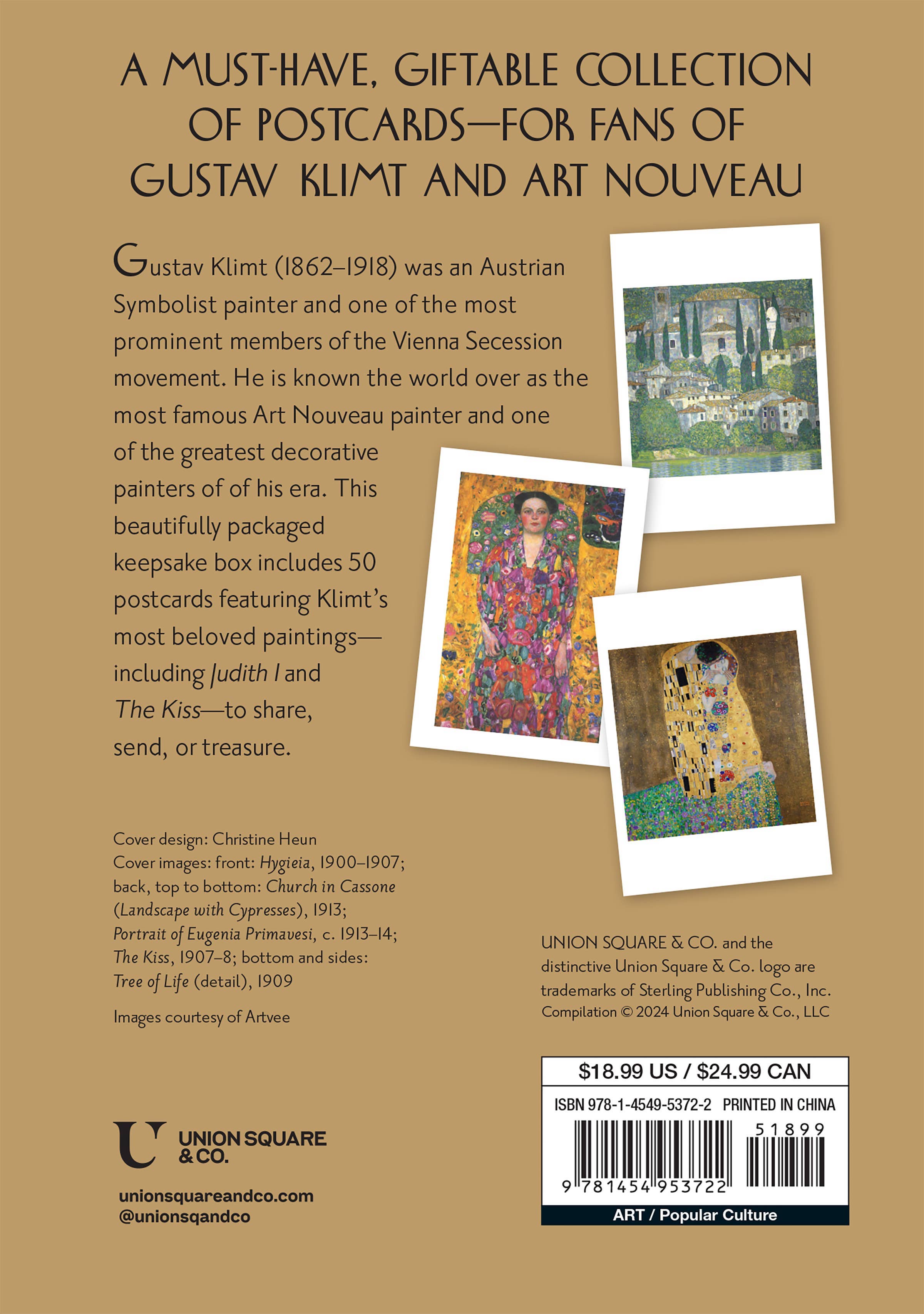 Hachette Book Group - Wholesale Postcard Set - Klimt Box: 50 Postcards of Paintings by Gustav Klimt3