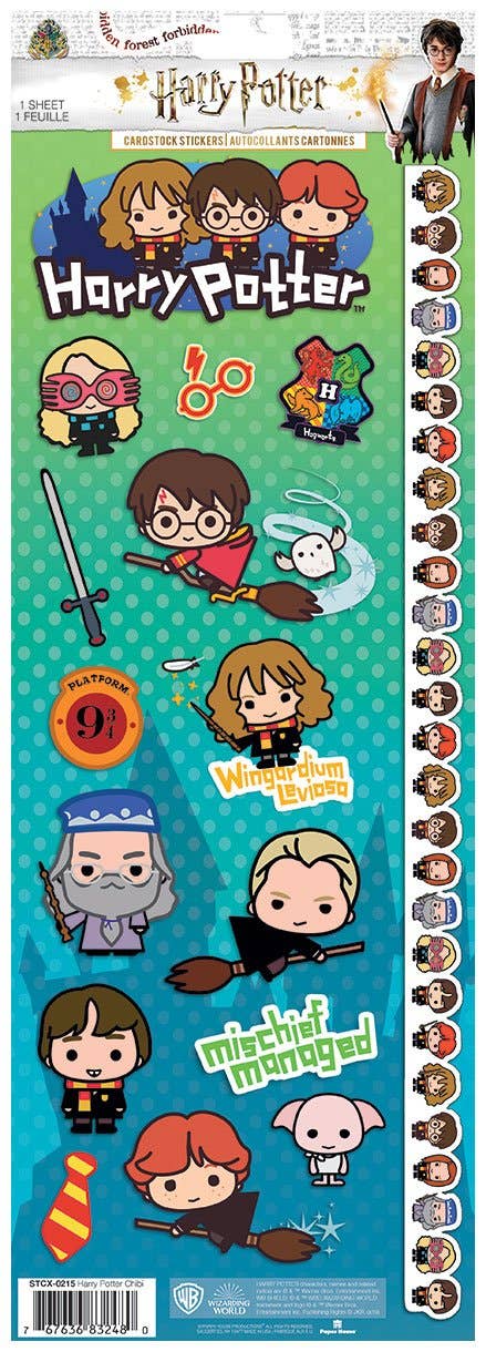 Paper House Productions – wholesale Sticker – Harry Potter Chibi Cardstock Sticker0