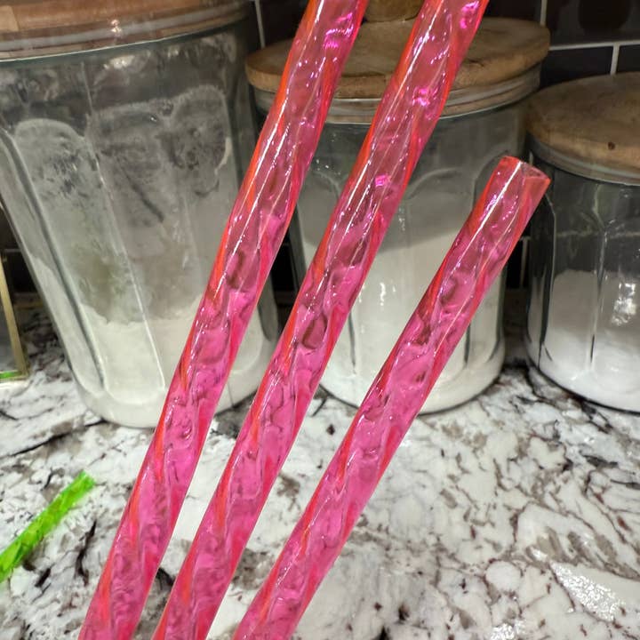 Lys pink - Krystal hvirvlende sugerør (40oz tumbler) for engroshandel hos Olive Lane Accessories