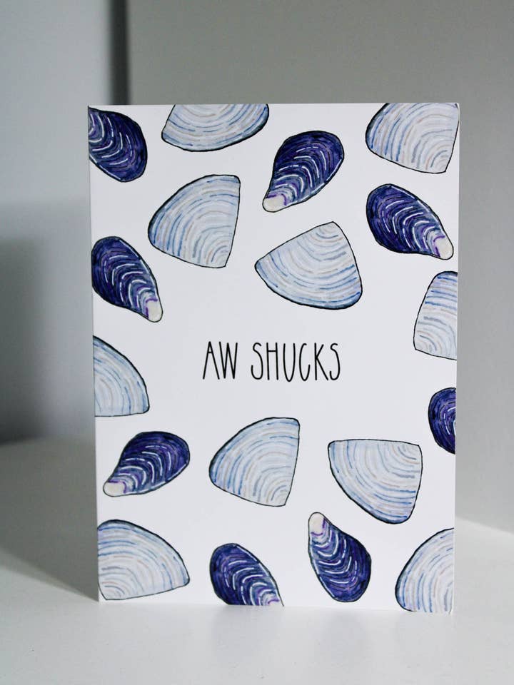 Aw Shucks Nautical | Jeu de mots de remerciement pour la vente par Scribbles and Doodlez