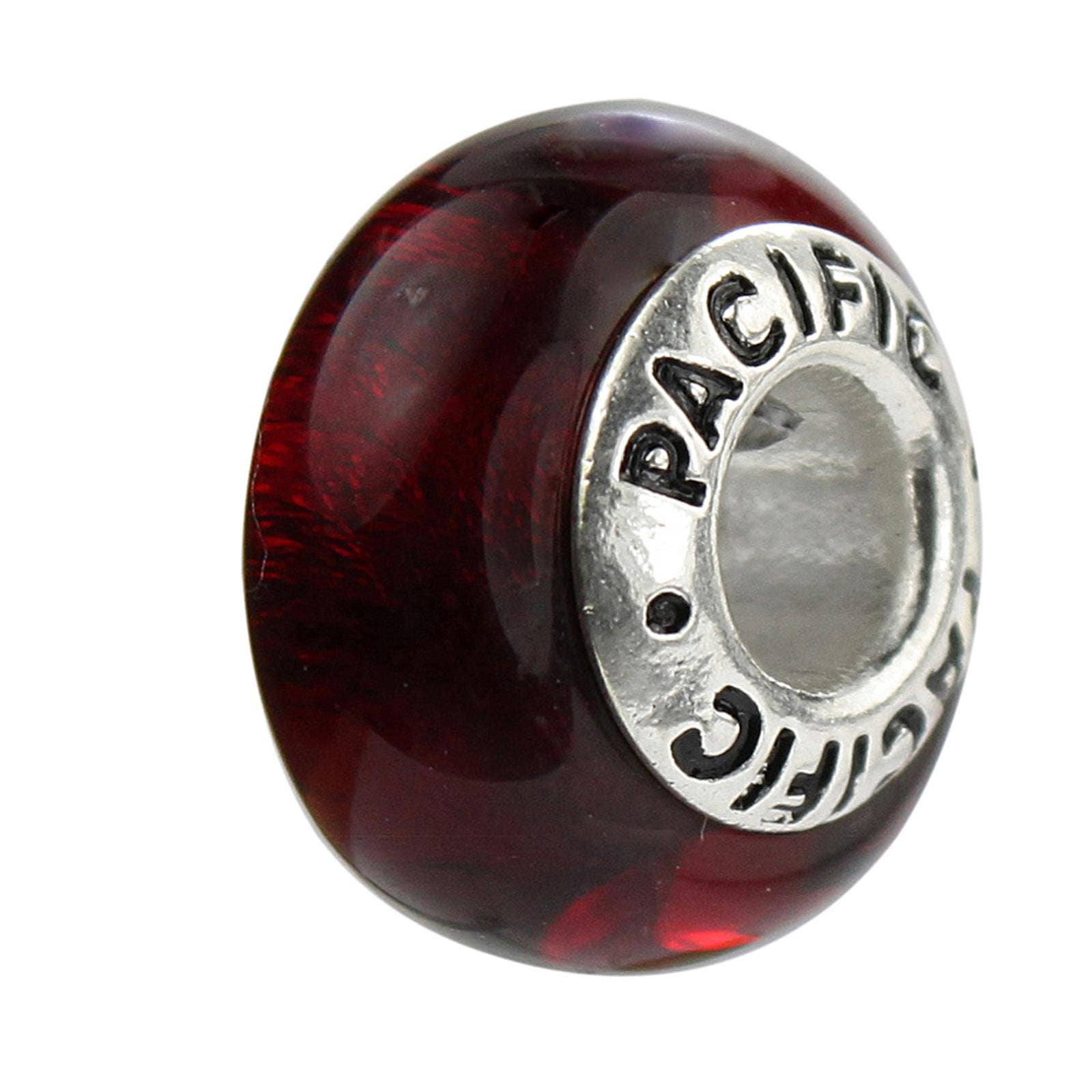 West Coast Jewelry - Wholesale Beads - Silver Murano Glass Bead - Bungle Jungle