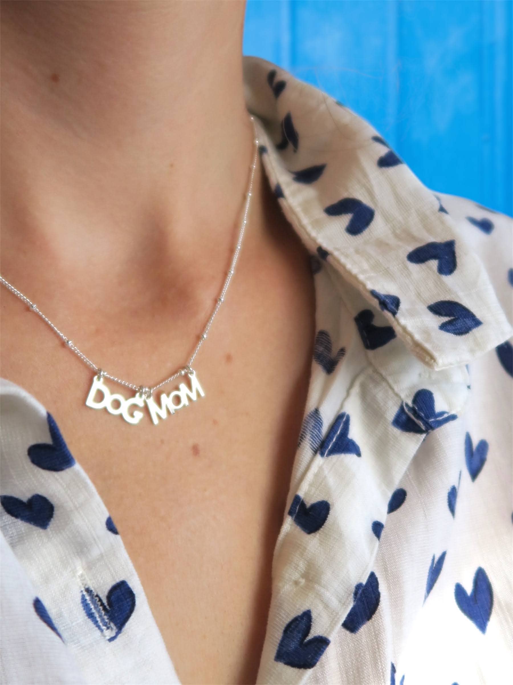 Hirondelle Bijoux - Wholesale Pendant/Charm Necklace - Dog mom necklace for dog moms - beaded chain2