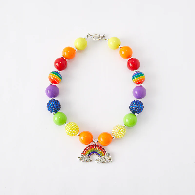 Auraquise - Wholesale Kids Necklace - Kids - Sparkling Rhinestone Beaded Necklace for Girls Shine Bright10