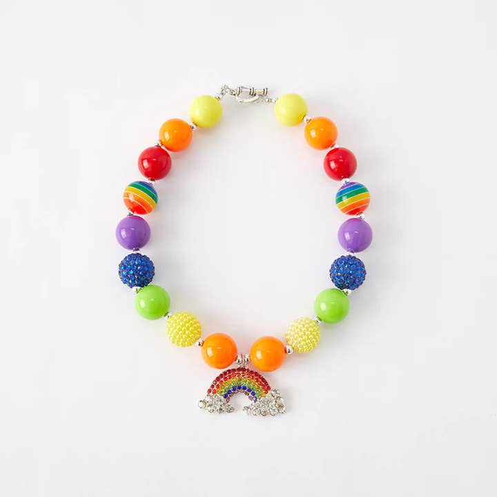 Auraquise - Wholesale Kids Necklace - Kids - Sparkling Rhinestone Beaded Necklace for Girls Shine Bright10