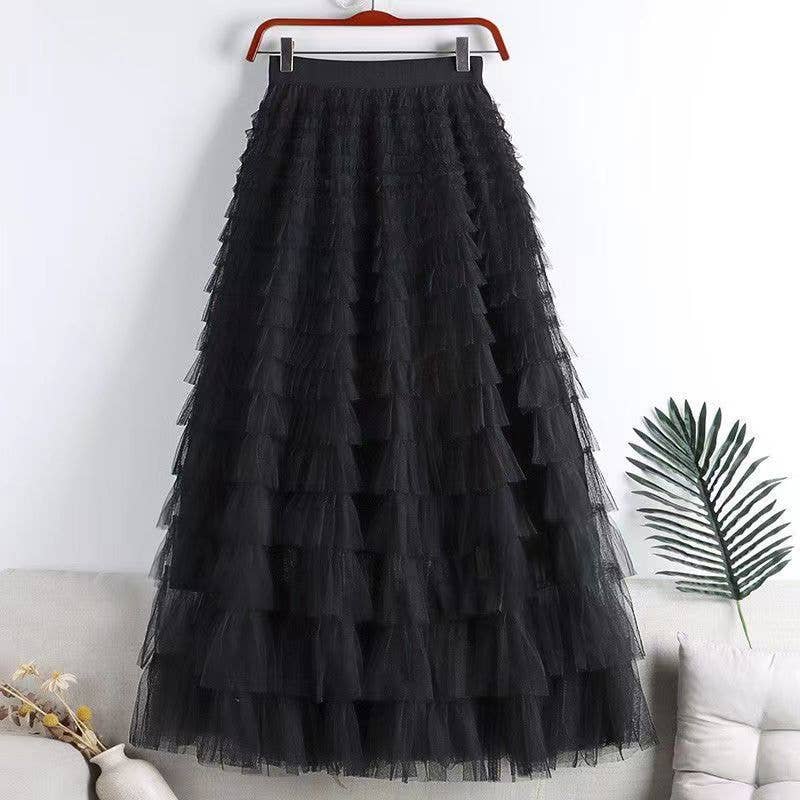 Mapcie - Wholesale Skirt - Women's - MESH LAYER SKIRT9