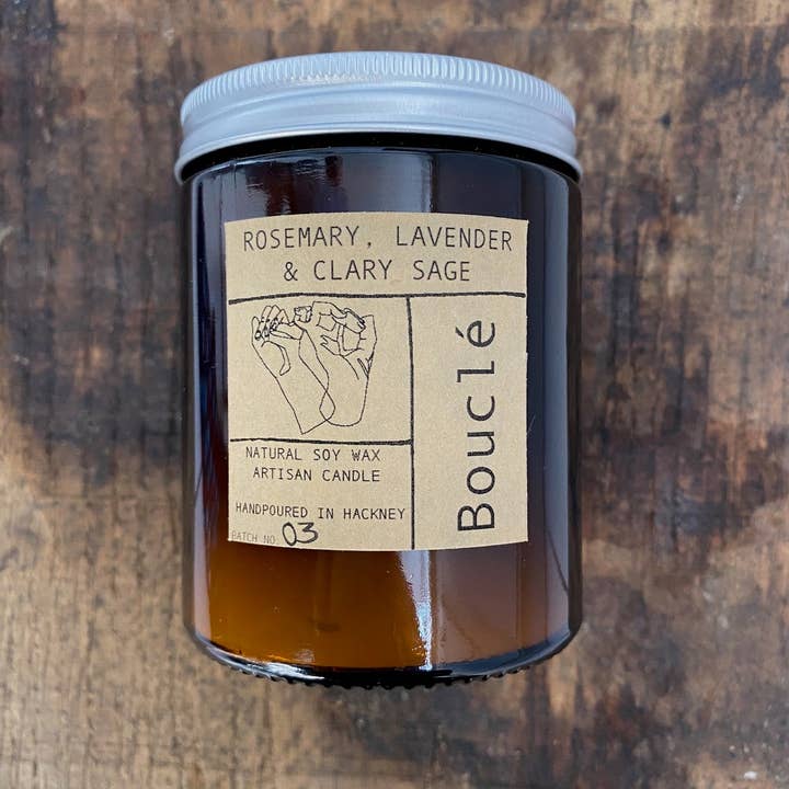 Bouclé - Wholesale Jar/Filled Candle - Rosemary, Lavender & Clary Sage Essential Oil Candle3