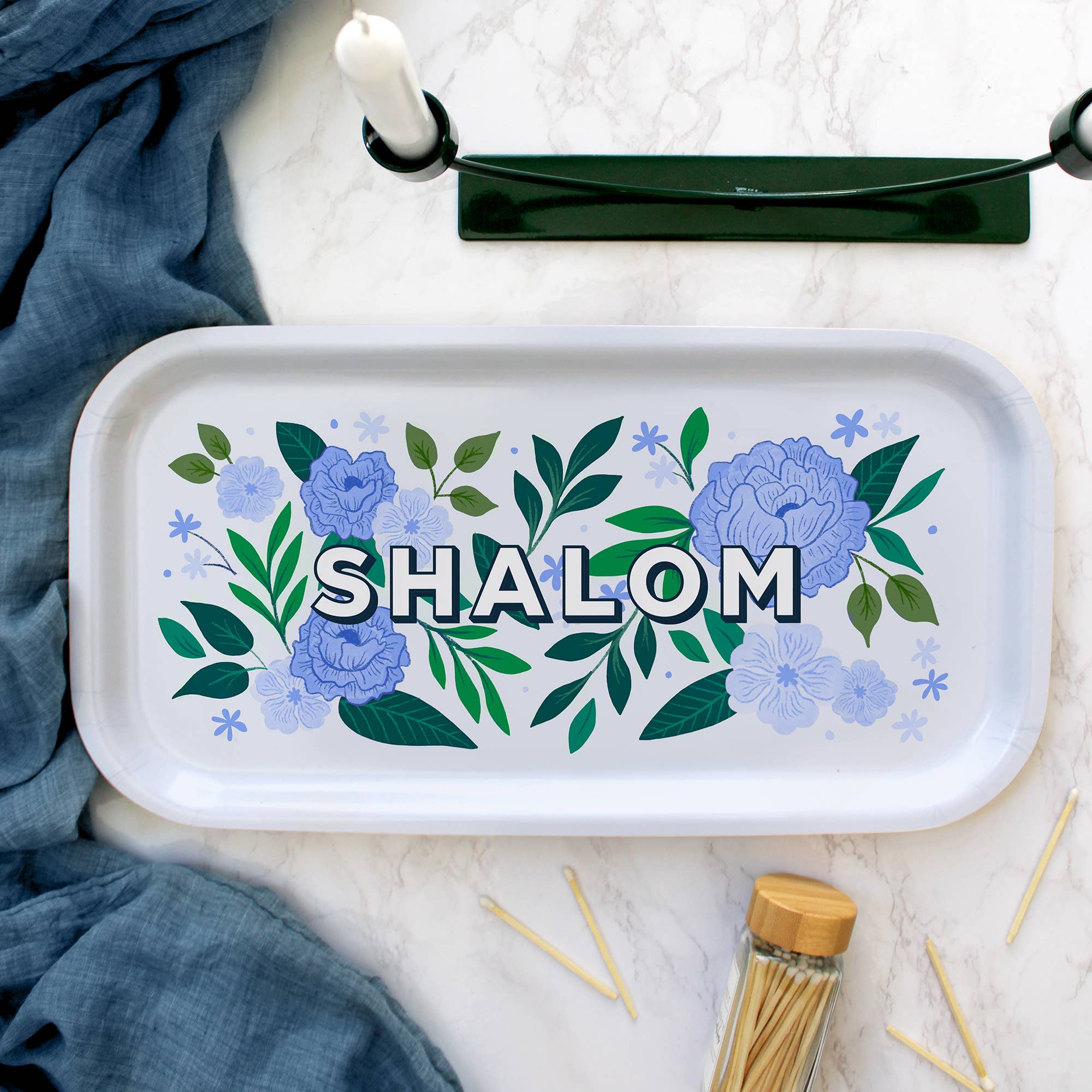 Modern Mitzvah - Wholesale Serving Tray - Shalom Serving Tray1