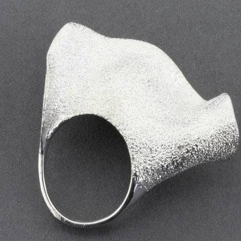 Wave Ring - Silver Sparkle for wholesale by Makers & Providers