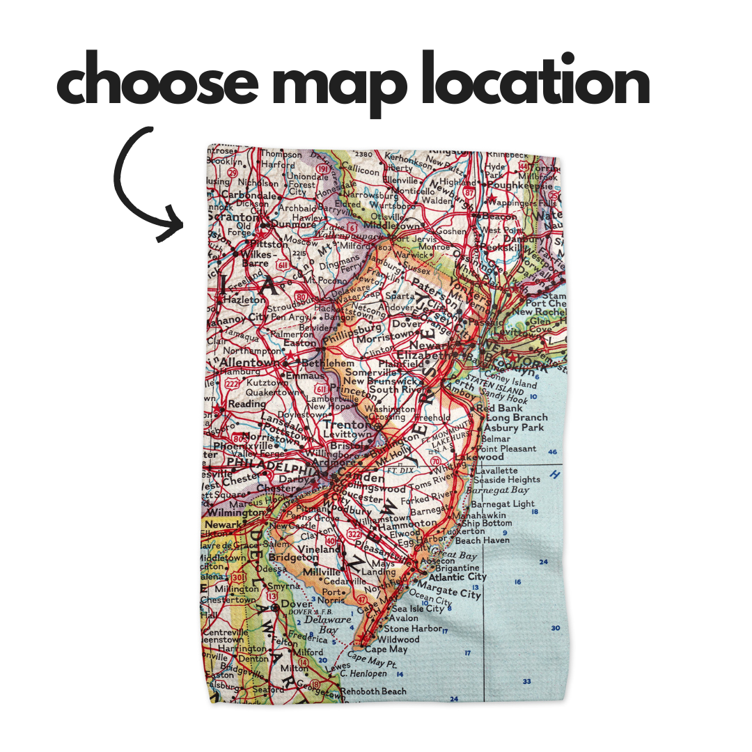 Daisy Mae Designs Key Chain - Quad Cities Map