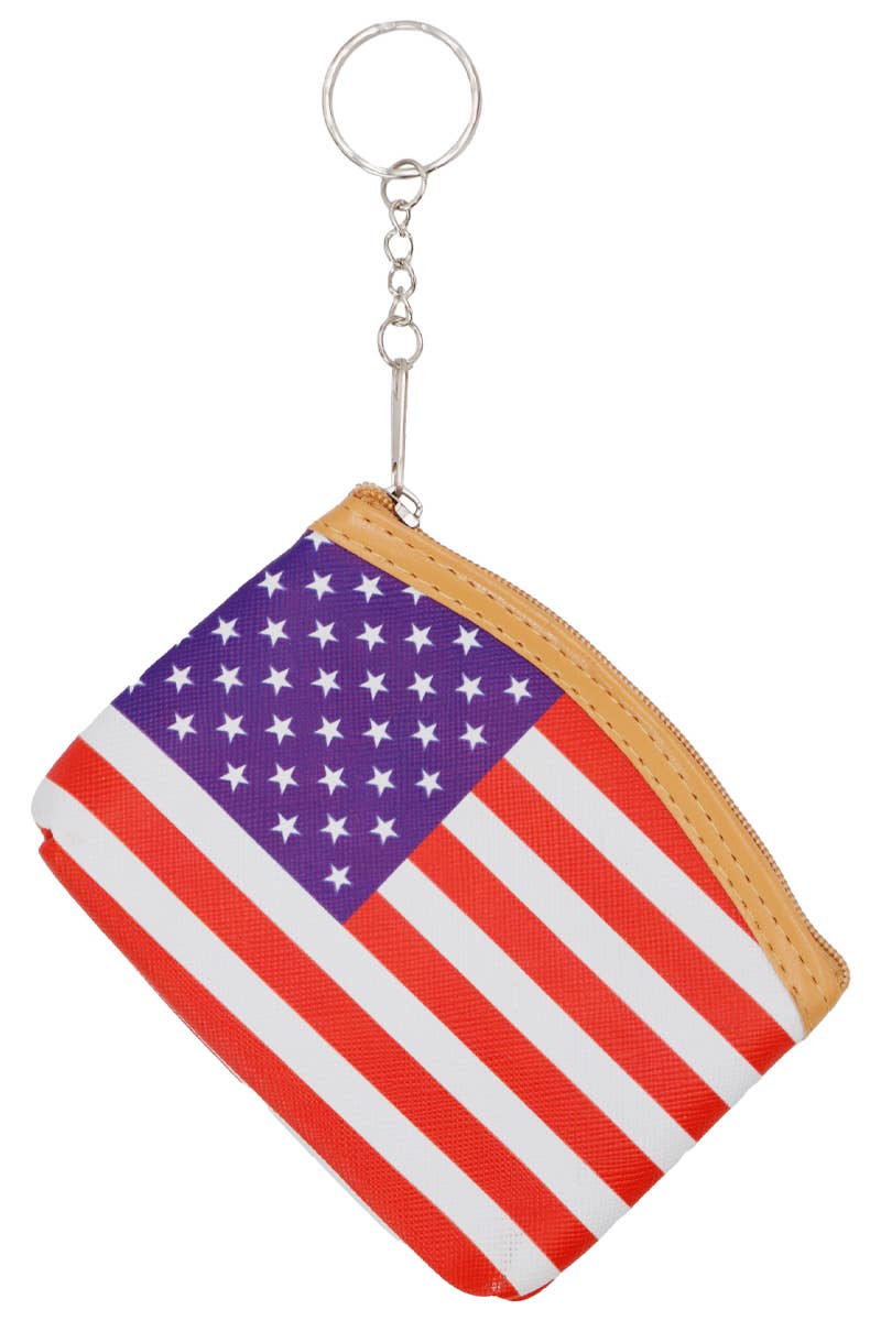 Cap Zone - Vente Porte-monnaie – unisexe - Sac à monnaie en cuir PU avec drapeau américain1