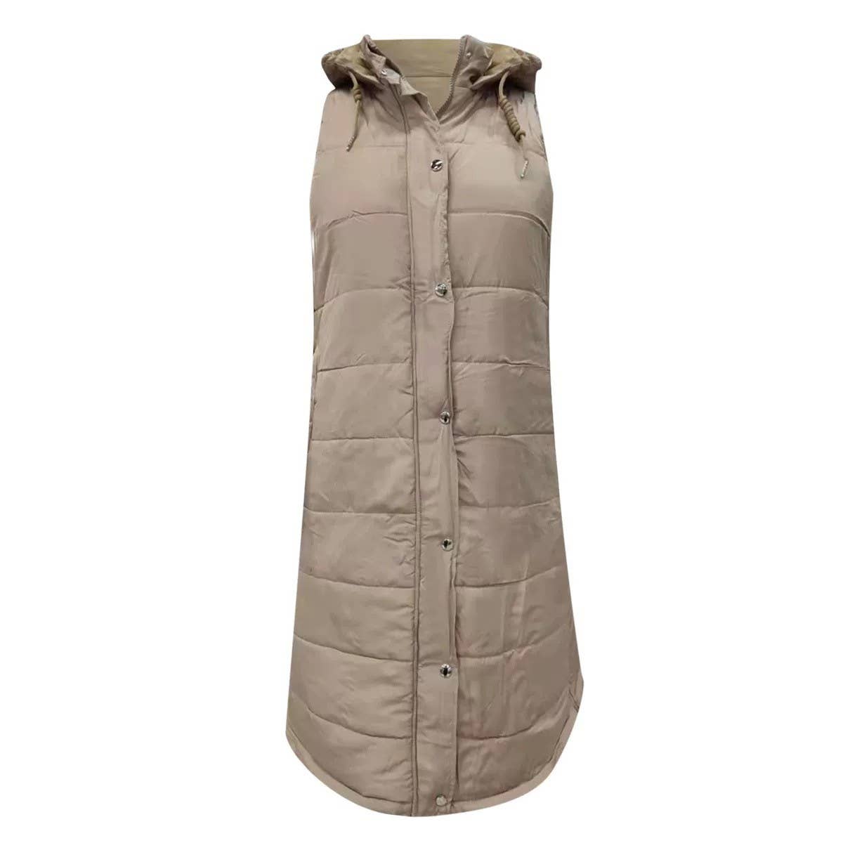 Miss Sparkling - Wholesale Outerwear Vest - Women's - Long Puffer Vest3