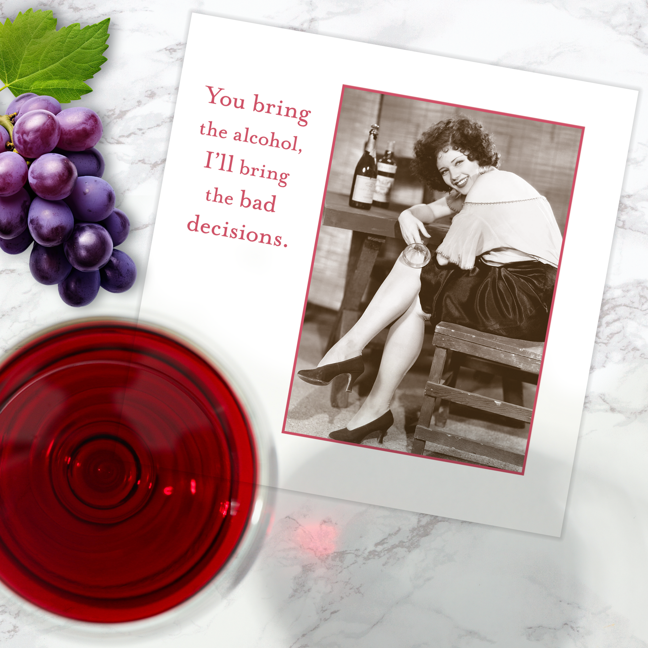 Shannon Martin Design - Wholesale Disposable Napkin - Bad Decisions Beverage Napkin2