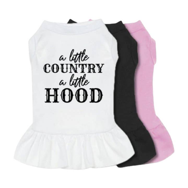 A Little Country A Little Hood Dog Dress for wholesale by The Honest Dog Company