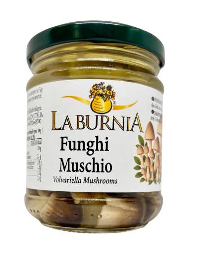 Pilze Moos Olivenöl 180g für den Großhandel von La Burnia