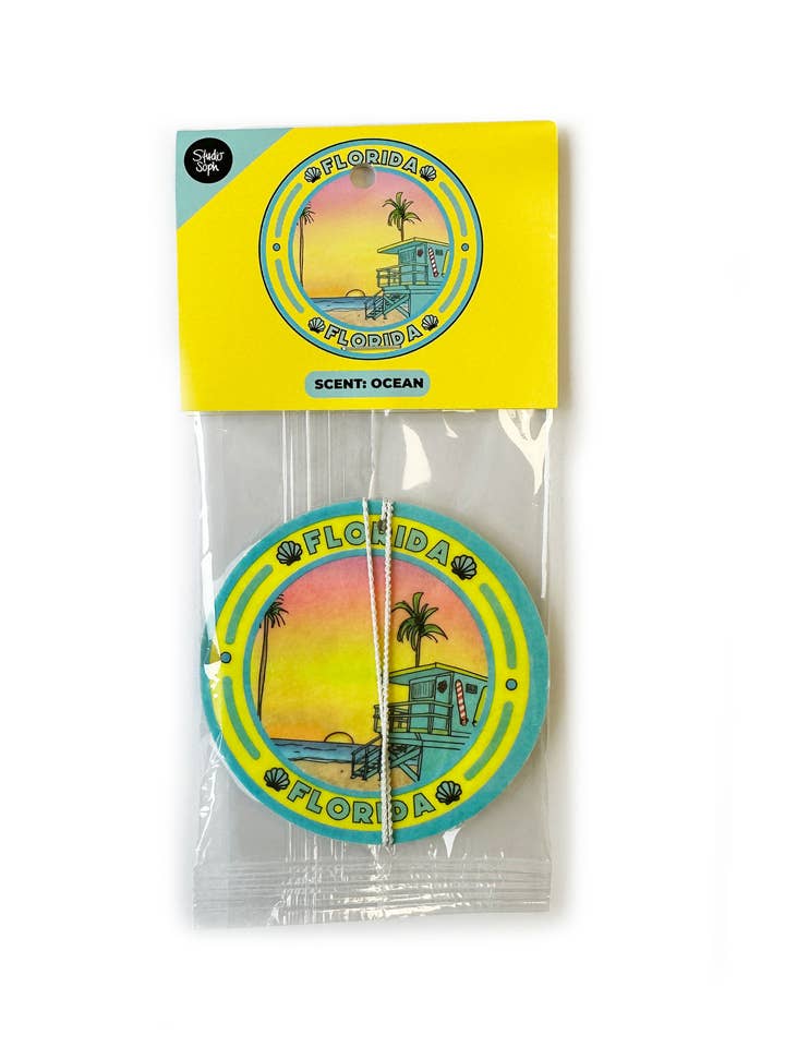 Florida State Air Freshener for wholesale by Studio Soph (We Pay Your Import Fees - We Ship DDP)