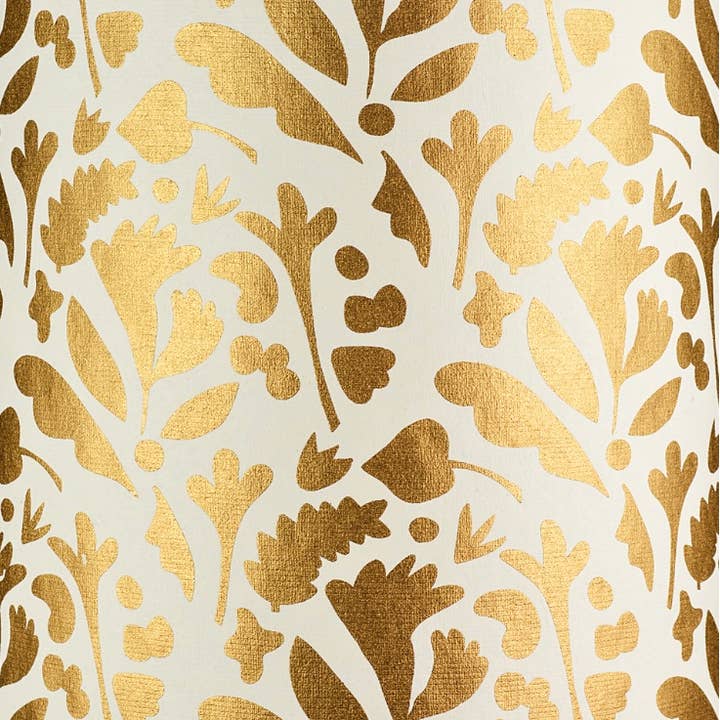 MIDORI Inc. - Wholesale Flat Wrap - Shapes Cream and Gold Foil