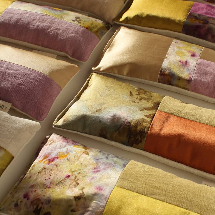 Marram - Wholesale Spa/therapy pillow - Aromatherapy Eye Pillow - Naturally Dyed- Patchwork12