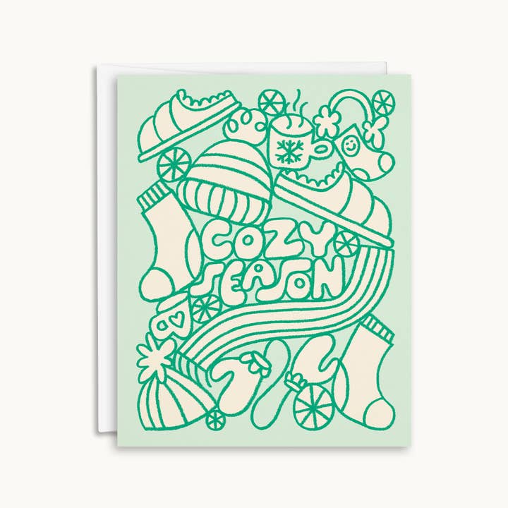 Cozy Season Card for wholesale by Salad Bar Studio