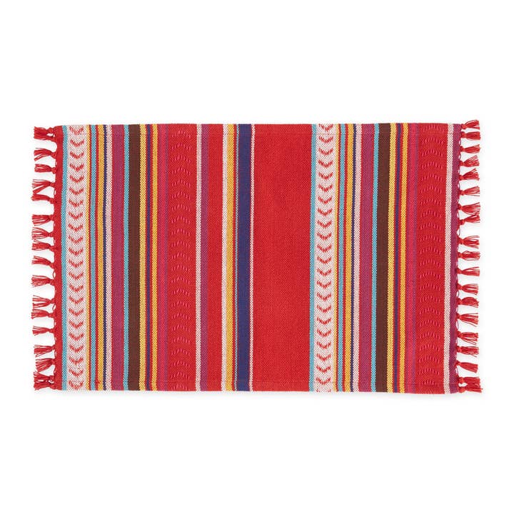 Set de table tissé à rayures Baja pour la vente par Design Imports