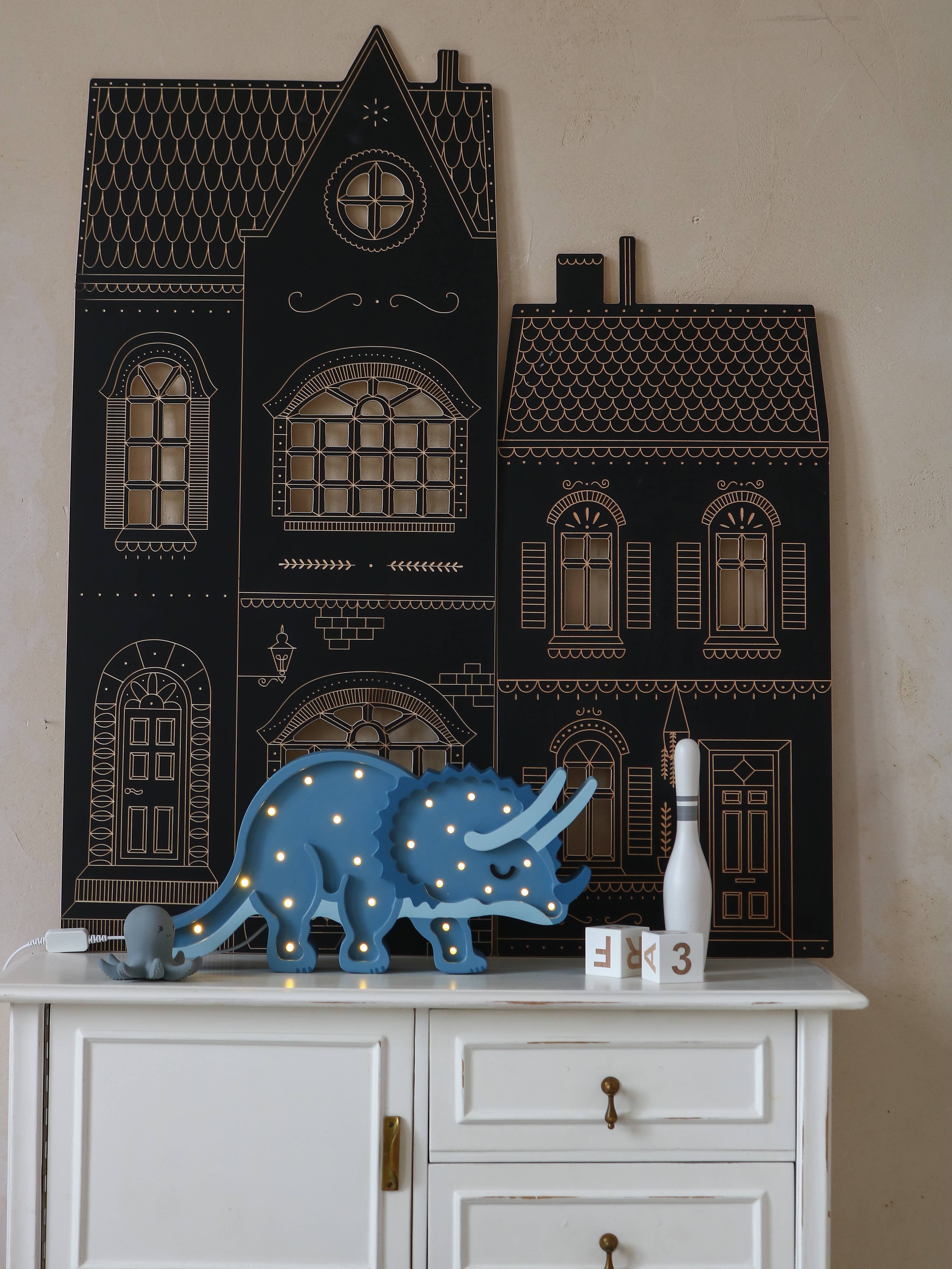 milin – Lousa - Crianças e bebés por atacado – Casa de habitação grande, lousa de madeira com giz10