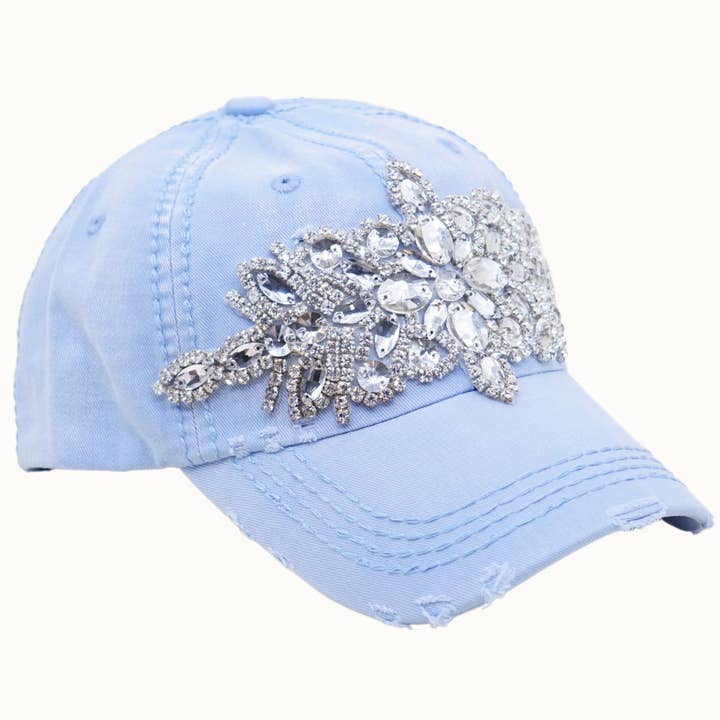 Olive & Pique - Wholesale Baseball Cap - Women's - Abstract Bejeweled Bling Glitz Cap, Adjustable3