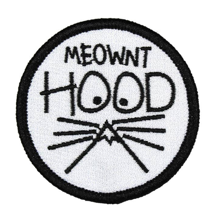 Meownt Hood Oregon Cat | Iron-on Embroidered Patch for wholesale by Little Bay Root