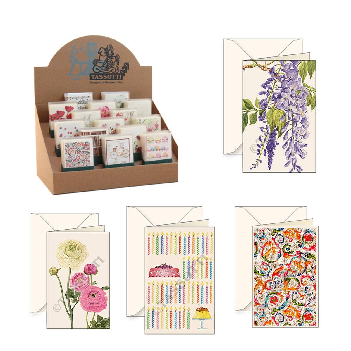 Freund Mayer & Co. – wholesale Anteckningsbok – Presentförpackningskort med kuvert 3x4"-Multi mönster14