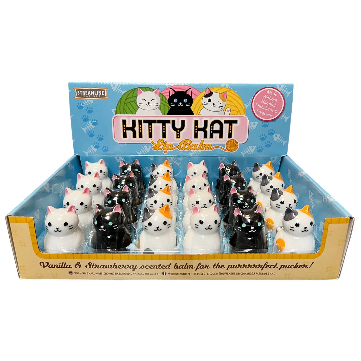 Streamline - Venta al por mayor Bálsamos labiales - Trío de bálsamos labiales Kitty Kat2