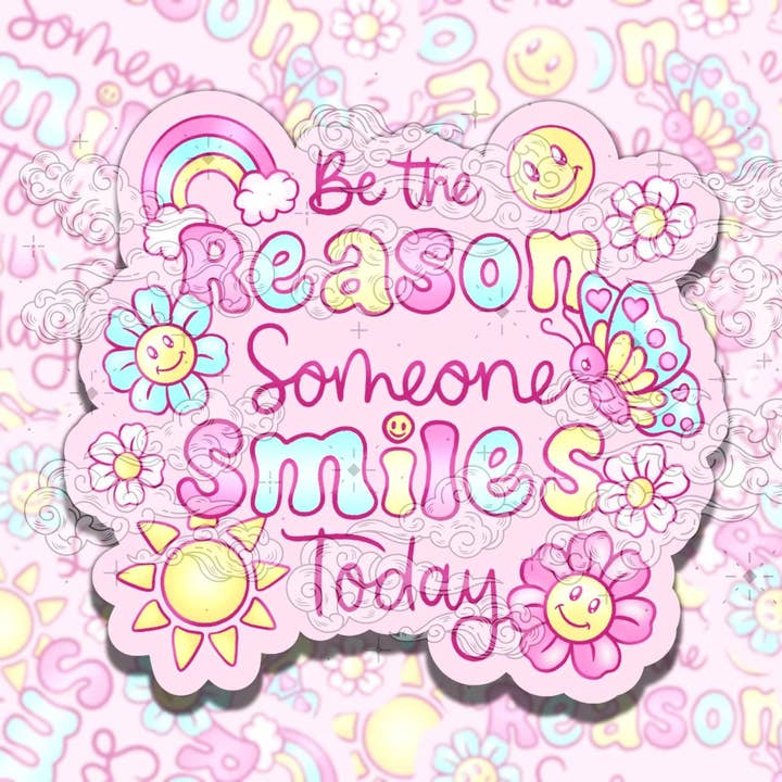 Sei der Grund, warum süße Schmetterlinge Vinyl-Aufkleber für den Großhandel von Sticky Sadness Designs