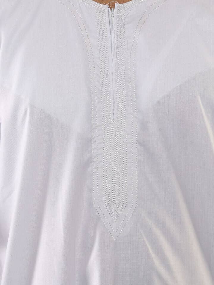 Infinity Leather (Upperclass Fashions Ltd) - Vente Peignoir – homme - Thobe pour homme islamique marocain et saoudien avec fermeture éclair – Robe kaftan arabe29