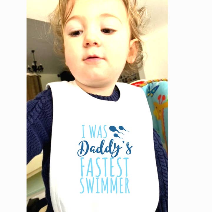 Funny Baby Bib, new baby gift for Daddy for wholesale by Giftieness