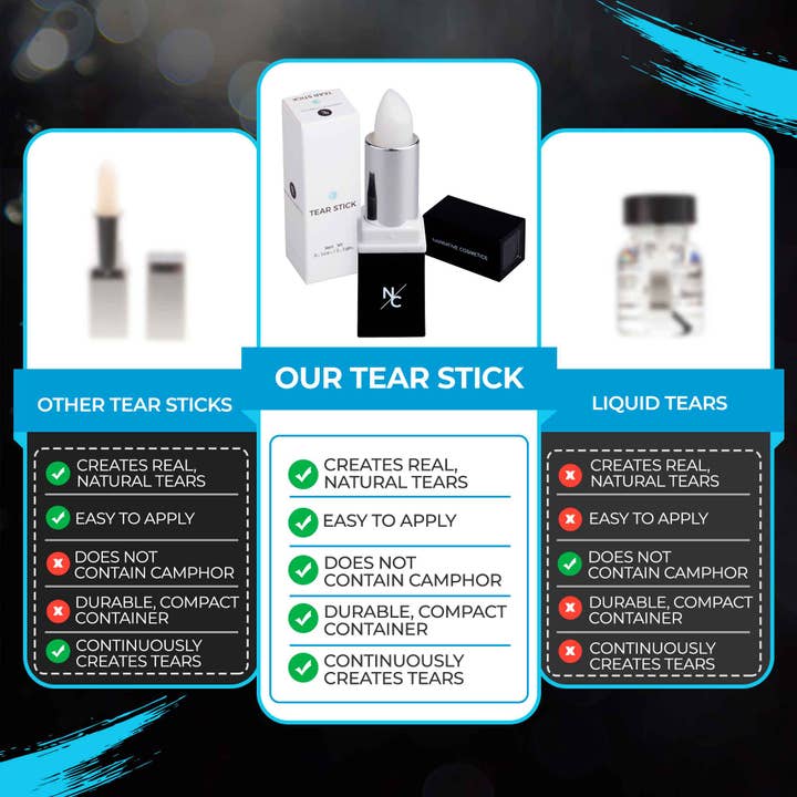 Narrative Cosmetics - Wholesale Eyelash/Brow Serum - Tear Stick Menthol-Infused Wax for Natural Tears on Cue5