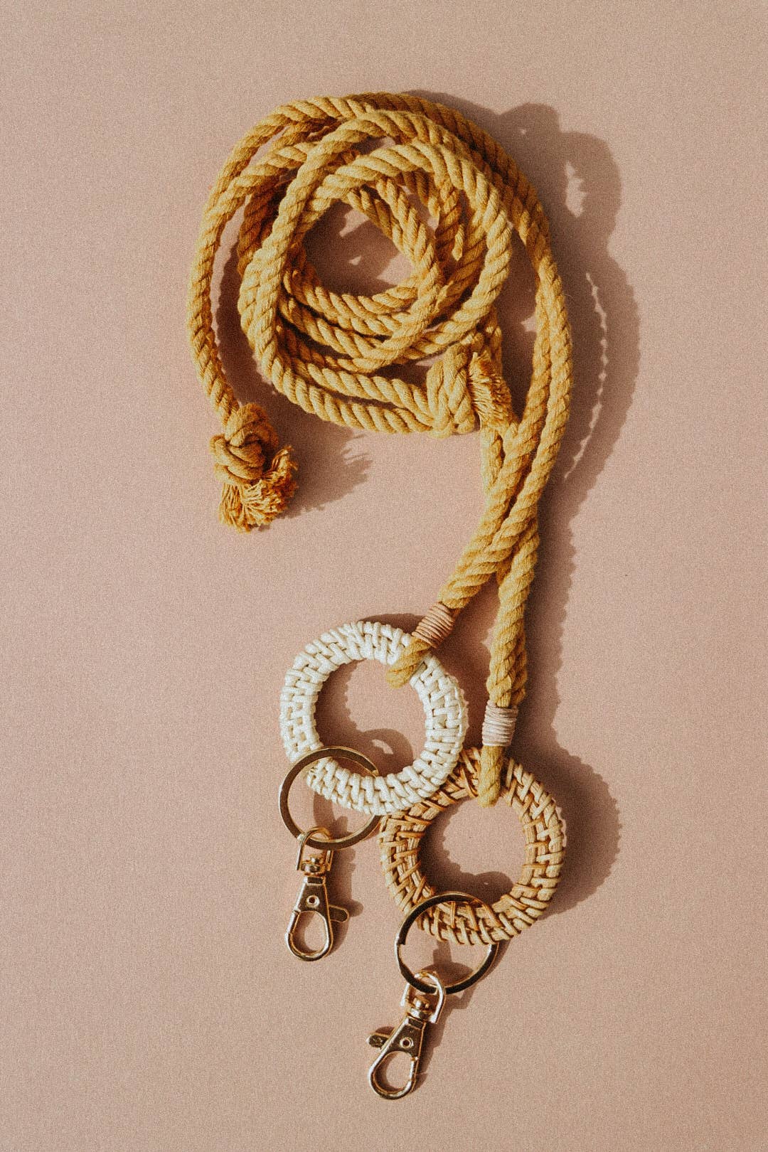 DayCrafter – wholesale Snodd - Dam – Rattan Nyckelring Nyckelband - Macrame Snodd - Boho Snodd23