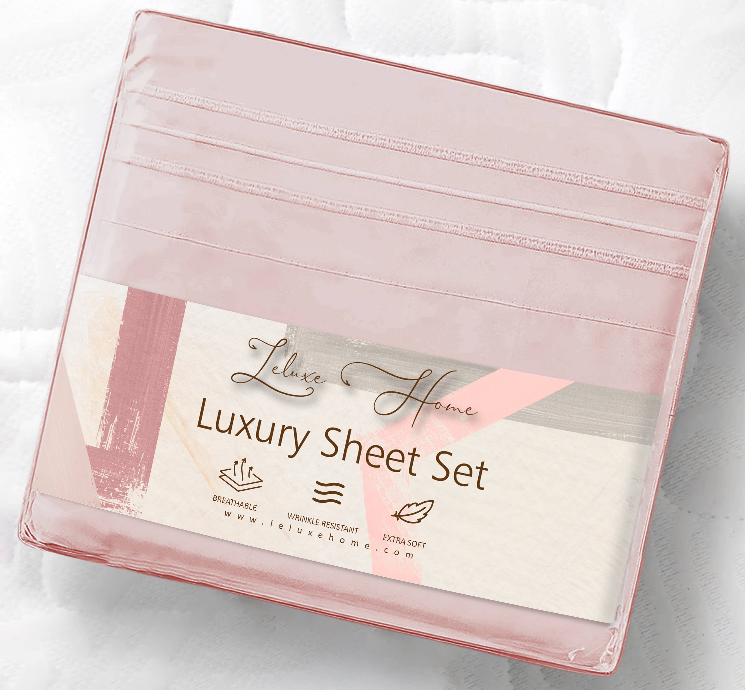 Leluxe Home - Wholesale Sheet Set - 1800 Series Premium Ultra soft 4 Pc Microfiber Sheet Set11