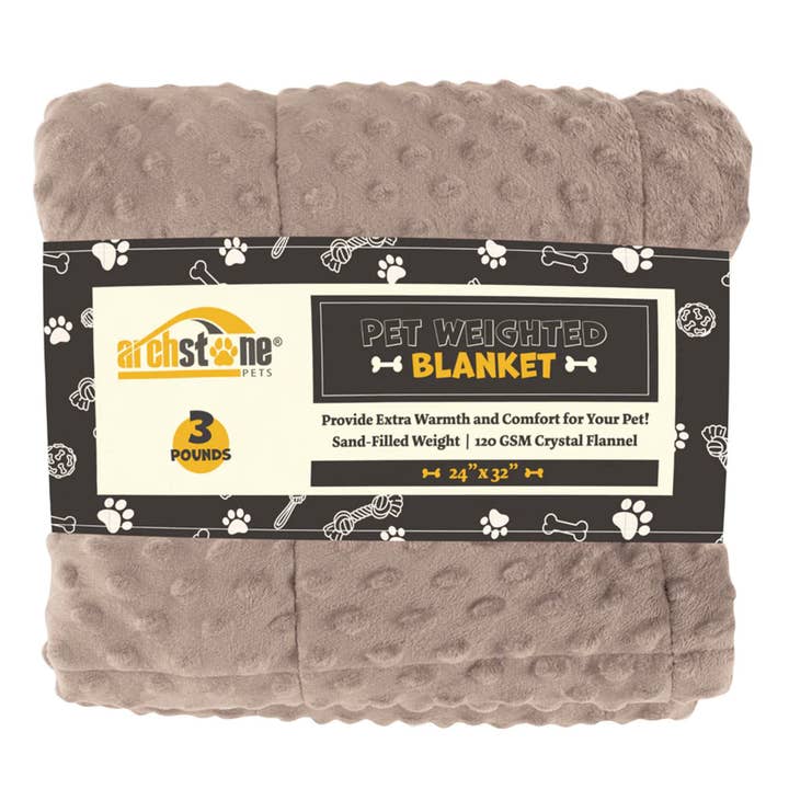 Palz&Co - Wholesale Pet Blanket - Cat/Dog - Weighted Comfort Pet Blanket 24 x 32", 3 lbs.2