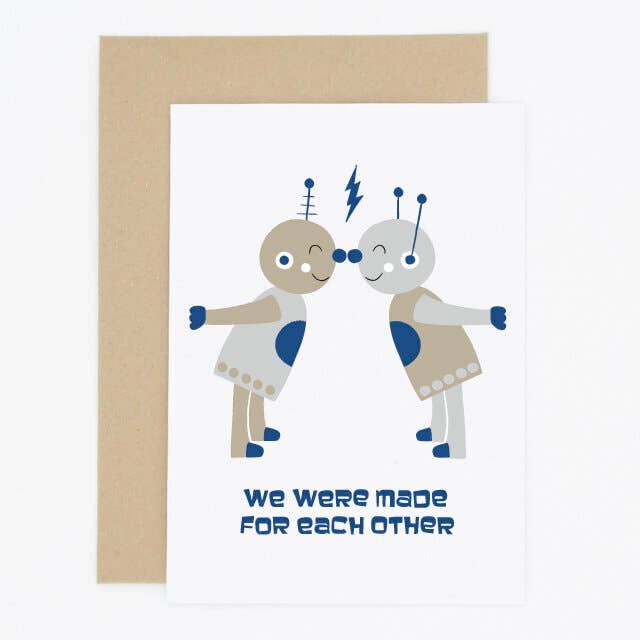 Cartão de amor de robôs por atacado de Madame Annie et Fils