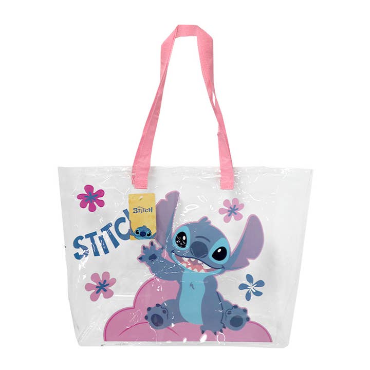 PINEAPPLE Beauty – Großhandel Strandtaschen – UPD HTSO Disney Stitch Transparente Strandtasche - 12