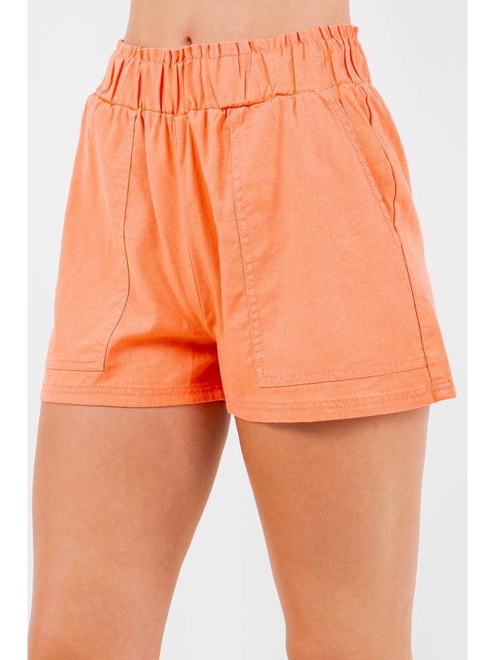 Veracci - Wholesale Shorts - Women's - Linen-blend Pull-on Shorts4