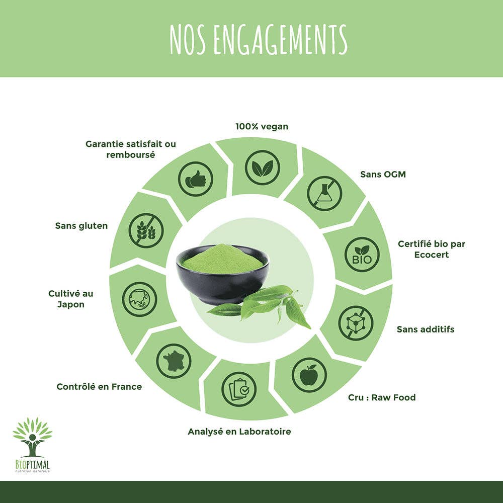 Bioptimal – wholesale Health/detox tea – Organic matcha powder - Bioptimal7