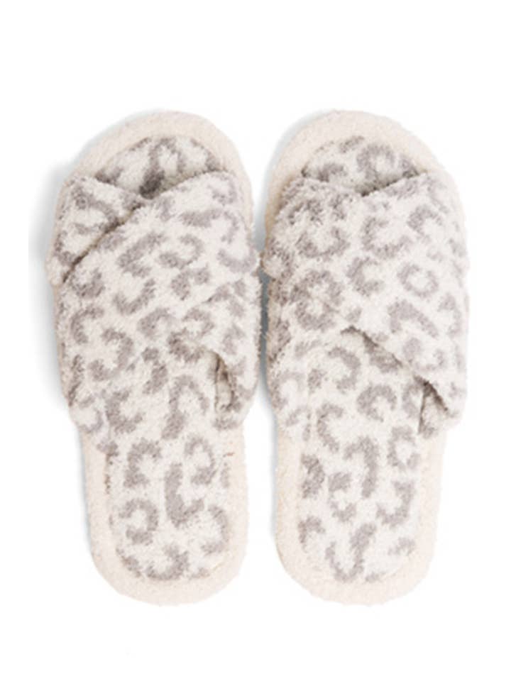 Hana - Wholesale Slippers - Women's - Leopard criss-cross slippers3