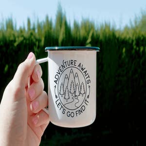 Let's Go Design Camping Coffee Mug