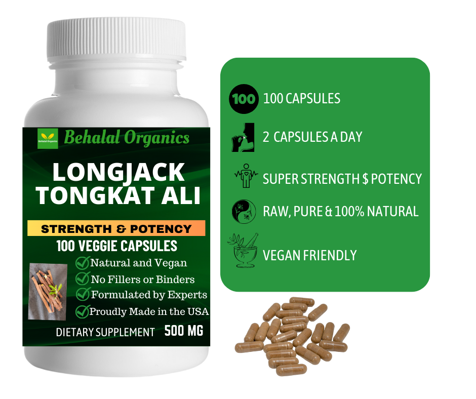 Behalal Organics - Wholesale Oral Supplement/Vitamin - Longjack Tongkat Ali Capsule For Enhanced Strength and High9