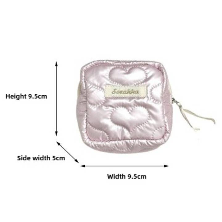 Funkyrel® Atzbranding Limited – wholesale Make-up/cosmetic bag – Cosbai - Mini Heart-Patterned Makeup Pouch8